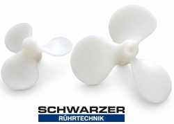 3-blade mixing propeller PVDF